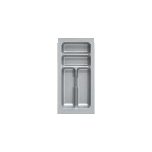Besteckeinsatz OPTIFIT, grau, B:23,6cm H:5cm T:48,2cm, Schubladeneinsätze, Besteckeinsatz, passend für Schubkästen der Serien Bern, Parma, Tapa und Ole