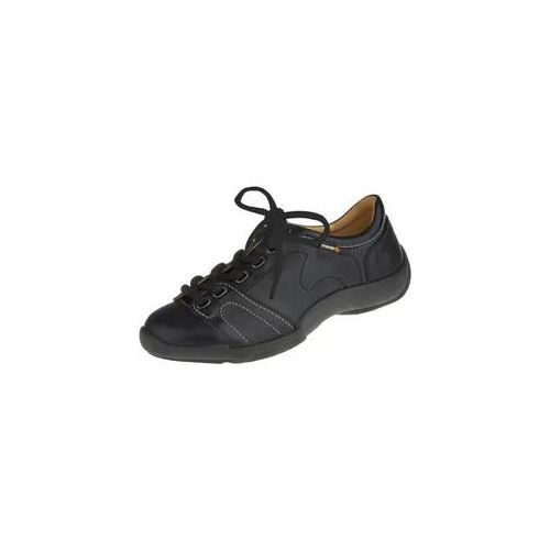 Schnürschuh BINOM "Mina", Damen, Gr. 36, schwarz, Leder, Schuhe Schnürschuh, im außergewöhnlichen Design