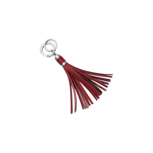 Schlüsselanhänger GRETCHEN "Tassel Keyring", rot (weinrot), Schlüsselanhänger, Damen, Schlüsselanhänger, aus italienischem Kalbsleder