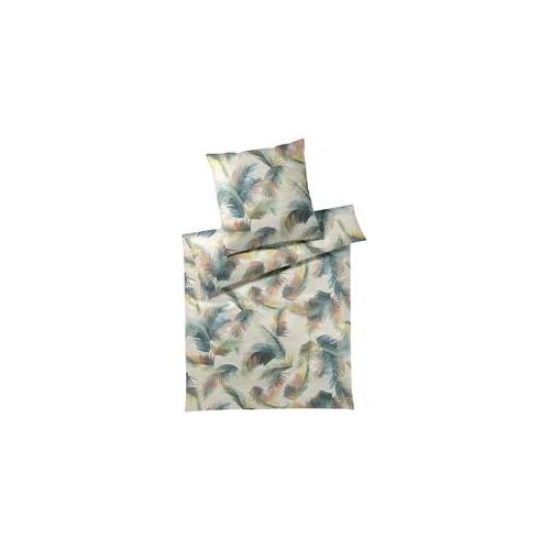 Bettwäsche ELEGANTE "Copacabana", beige (natur), B/L: 135cm x 200cm, 1 Stk., 1 Stk., Satin, B/L: 80cm x 80cm, 2 Stk., Satin, Obermaterial: 50% Baumwolle, 50% Viskose, Bettwäsche, Bettwäsche, angenehmes Hautgefühl