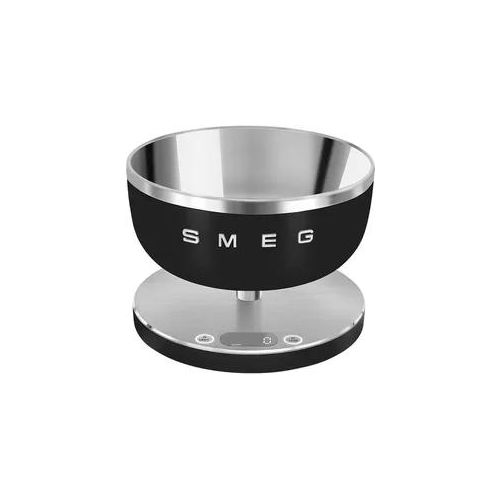SMEG Küchenwaage "KSC01BLMWW", schwarz (schwarz, matt), B:20,5cm H:15cm, Küchenwaagen