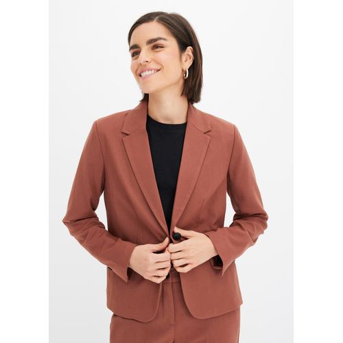 bonprix Blazer mit Paspeltaschen, braun, Gr.50, Attraktiver Blazer mit praktischen Paspeltaschen.