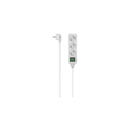Steckdosenleiste HAMA, weiß, B:9,5cm H:35,5cm T:6,5cm, Kunststoff, Steckdosenleisten