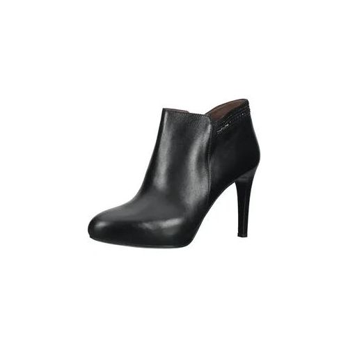 High-Heel-Stiefelette NERO GIARDINI "Nero Giardini Stiefelette Leder", Damen, Gr. 38, schwarz, Leder, Schuhe