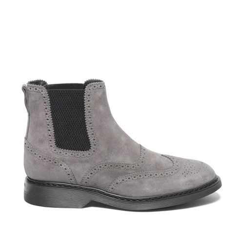Hogan Stiefel - Beatles Model Ankle Boot - Gr. 7 - in Grau - für Damen