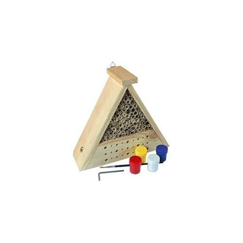 Insektenhotel WINDHAGER "Bausatz Bee", beige (natur), B:16,5cm H:27cm T:10,5cm, Massivholz, Insektenhotels, Insektenhotel, BxTxH: 16,5x10,5x27 cm