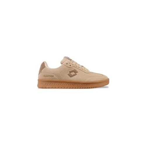 Sneaker LOTTO, Damen, Gr. 39, beige (sand, taupe), Synthetik, mehrfarbig, Schuhe Sneaker, - aus tierfreiem Velours
