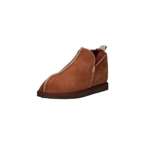 Hausschuh SHEPHERD "Shepherd Hausschuhe Leder", Damen, Gr. 39, rot, Leder, Schuhe Hausschuh