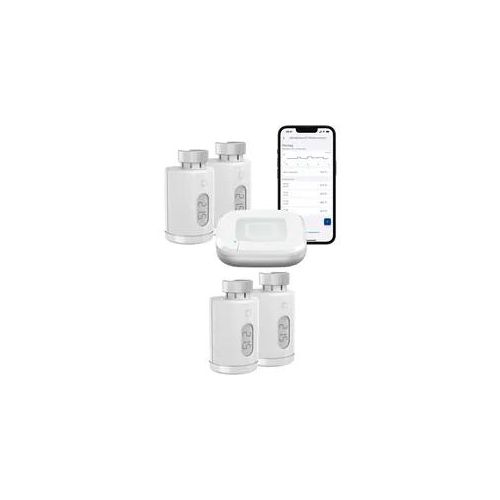 HOMEMATIC IP Heizkörperthermostat "Starter Set Heizen pure für 4 Heizkörper", weiß, B:31cm H:12cm T:37cm, Heizkörperthermostate
