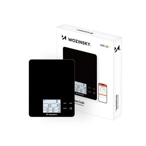 Wozinsky Küchenwaagen WIK-10 Smart Kitchen Scale with Bluetooth Digital Display App - Black