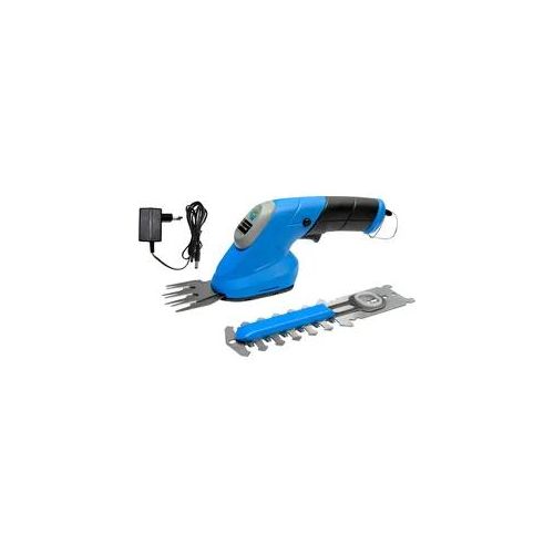 Gartenpflege-Set GÜDE "Gras- und Strauchschere GPS 3,6V-1.5 LI-ION", blau, B:8cm H:11cm L:37cm, Gartenpflege-Sets, inkl. Akku und Ladegerät