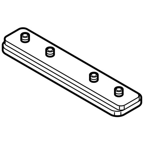 Profilverbinder für Flächenvorhangschiene GARESA "Profil 400" Gr. 1, weiß, Blacklist, Sichtschutzbefestigungen, Profilverbinder für Flächenvorhangschiene, Profilverbinder zum Verbinden von 2 Innenlaufprofilen von "Garesa"