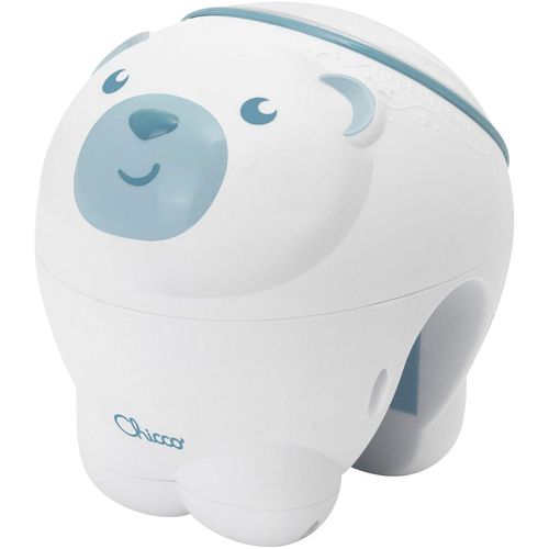 Nachtlicht CHICCO "Projektor Eisbär, blau", Baby, Gr. H: 20,4cm, blau, Leuchten Nachtlicht, mit Projektor und Soundfunktion