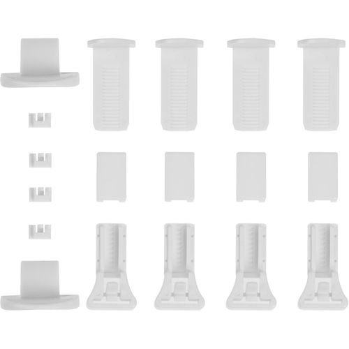 Sichtschutzbefestigungen Zubehör-Set LICHTBLICK ORIGINAL "Ersatzteil-Set", weiß, Kunststoff, Sichtschutzbefestigungen, Sichtschutzbefestigungen Zubehör-Set