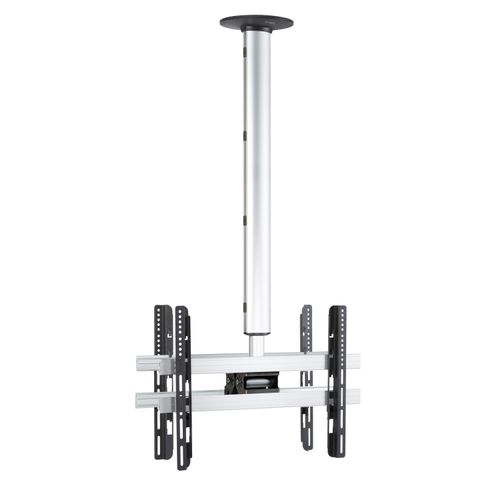 VCM TV-Deckenhalterung "TV Deckenhalterung CM4 höhenverstellbar 127-238 cm", silber, Gerätehalterungen, TV-Deckenhalterung
