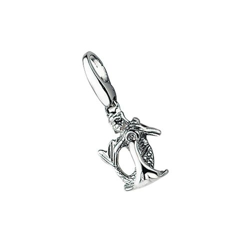Charm Sternzeichen "Charm Sternzeichen Wassermann, Silber 925", silber, GIORGIO MARTELLO MILANO, Charms, Damen, Silber 925 (Sterlingsilber), Charm Sternzeichen
