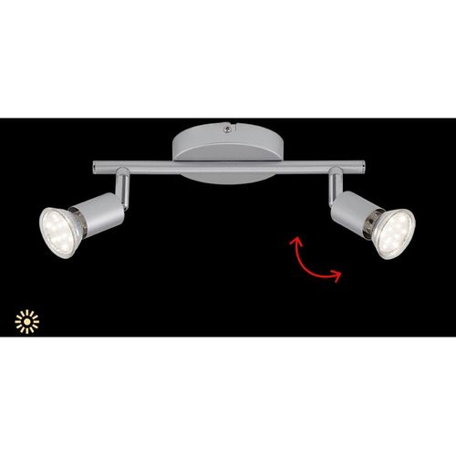 BRILONER LEUCHTEN LED Deckenleuchte "RAY", silber (weiß, neutral), Leuchten, LED Deckenleuchte