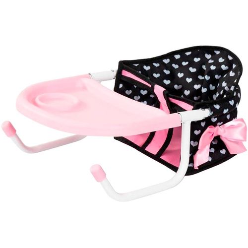 Puppenmöbel BAYER "Puppen-Tischsitz schwarz", schwarz (schwarz punkte), Puppenmöbel, KinderB:23,7cm H:18cm T:36,6cm, Puppenmöbel, B:23,7cm H:18cm T:36,6cm