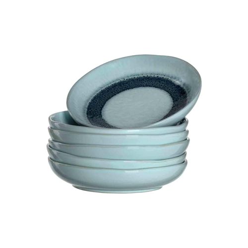 Suppenteller LEONARDO "Suppenteller Matera ø 20.7 cm 6er Set", blau, Speiseteller, Suppenteller