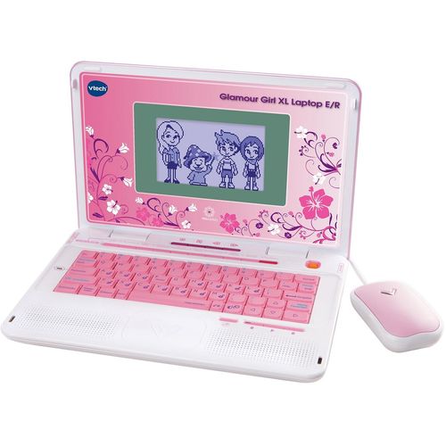 Kindercomputer VTECH "School & Go, Power XL E/R", rosa, Kindercomputer, KinderB:30cm H:20cm T:4cm, Kunststoff, Kindercomputer, B:30cm H:20cm T:4cm