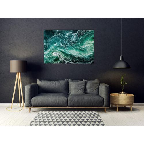 Acrylglasbild QUEENCE "Eyco", blau (farbe bild(er): türkis), B:120cm H:80cm, Bilder, Acrylglasbild, Fine Art-Print in Galeriequalität