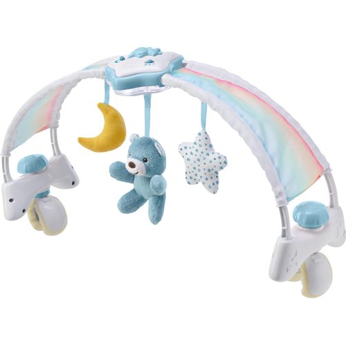 Spielbogen CHICCO "Regenbogen-Spielbogen für Kinderbett 2 In 1", blau, Spielbögen, Baby, Polyester, Spielbogen, mit Licht und Melodien, Blau