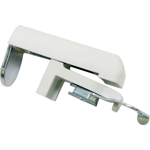 Sichtschutzbefestigung GARDINIA "Klemmträger (2-tlg), Zubehör mit 25 mm Oberschienen, ohne Bohren" Gr. 1, weiß, Blacklist, Metall, Sichtschutzbefestigungen, Sichtschutzbefestigung, zur Jalousie für die Montage auf dem Fensterflügel (von ca. 6-30 mm)