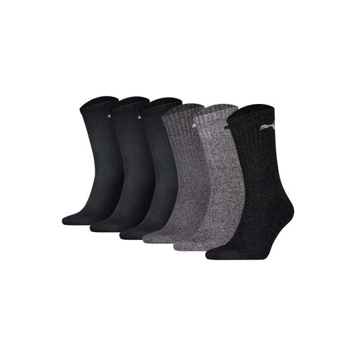 Kurzsocken PUMA "Socken 6er Pack", Damen, Gr. 39-42, schwarz (schwarz, grau), Obermaterial: 74% Baumwolle CO. 21% Polyester PES. 3% Polyamid PA. 2% Elasthan EL., Socken Kurzsocken