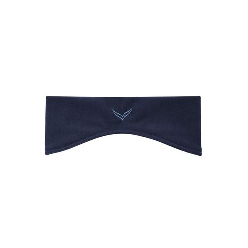Stirnband TRIGEMA "TRIGEMA Fleecestirnband", Jungen, Gr. 3, blau (navy), Kunstfaser, Mützen Stirnband