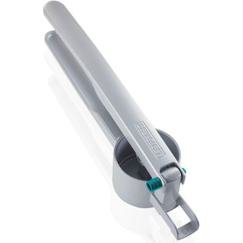 Kartoffelpresse LEIFHEIT "3242", grau (anthrazit), B:9,5cm L:42cm T:11cm, Metall, Küchenpressen, Kartoffelpresse, für Kartoffel, Spätzle usw.