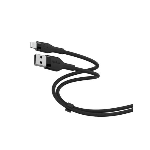 BELKIN Lightningkabel "Flex Lightning/USB-A, MFi zertifiziert, 1m", schwarz, 100cmcm, Kabel, Lightningkabel