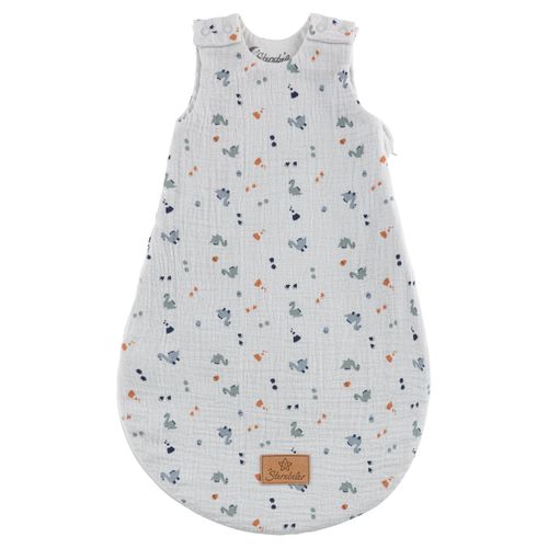 Babyschlafsack STERNTALER "Babyschlafsack 62/68 DINO Rexi", Baby, Gr. L: 68cm, blau (graublau), Schlafsäcke Babyschlafsack