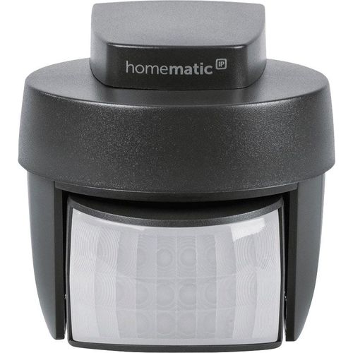 HOMEMATIC IP Bewegungsmelder "Bewegungsmelder mit Dämmerungssensor – außen", grau (anthrazit), B:7,6cm H:7,4cm L:9cm, Sensoren, Bewegungsmelder
