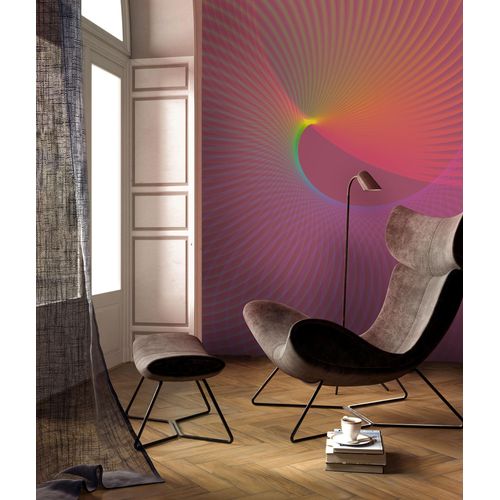 Fototapete KOMAR "Komar Vlies Fototapete - Frequenz - Größe 200 x 250 cm", lila (modern), L:2,5m, Vlies, Tapeten, Fototapete