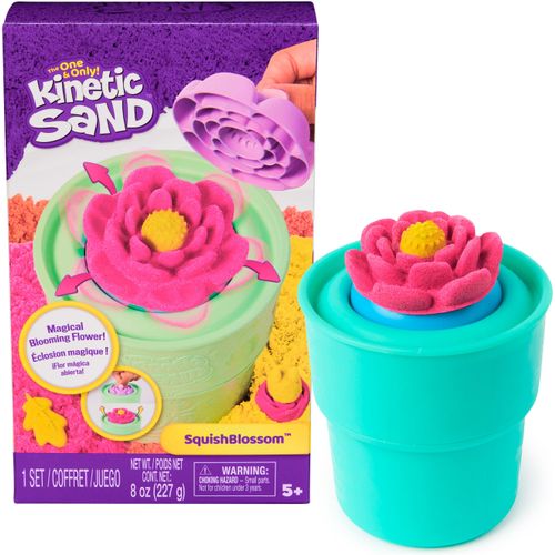 Kreativset SPIN MASTER "Kinetic Sand - Squish Blumen Set", bunt, Kreativsets, Kinder, Kreativset