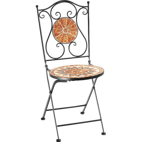Klappstuhl LOCKER "Metallklappstuhl, Mosaik, nicht frostsicher", bunt (bunt, bunt), B:46cm H:45cm T:38cm, Metall, Stühle, Klappstuhl, Topseller