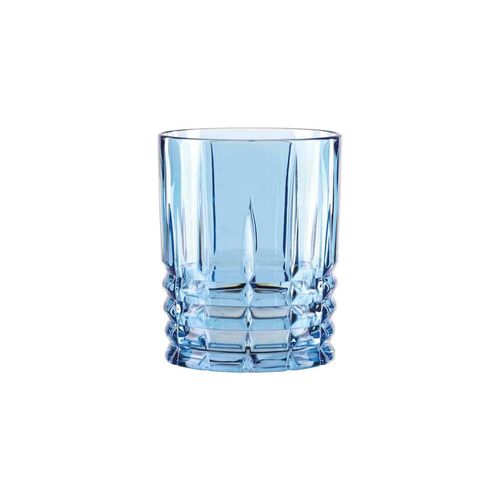 Whiskyglas NACHTMANN "Whiskytumbler Highland 345 ml", blau (aqua), Glas, Trinkgefäße, Whiskyglas