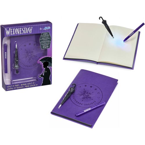 Notizbuch DICKIE TOYS "Wednesday Tagebuch", lila, Notizbücher, Kinder, Notizbuch
