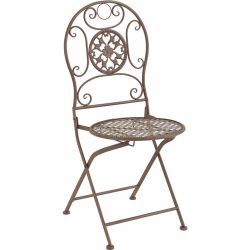 Klappstuhl LOCKER, braun, B:40cm H:91cm T:40cm, Metall, Stühle, Klappstuhl, aus Metall