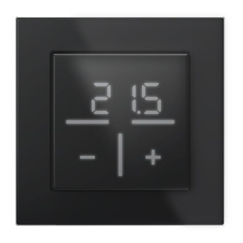 HOMEMATIC IP Smart-Home-Zubehör "Bundle Glas-Wandthermostat + Glasrahmen 1-fach", schwarz, B:31cm H:12cm T:37cm, Smart-Home-Stationen, Smart-Home-Zubehör