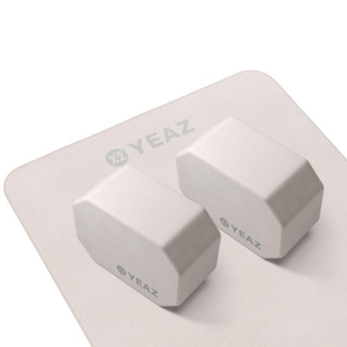 Yogablock YEAZ "Set - Yoga-Blöcke & Handtuch NEXT LEVEL", weiß, Yogakissen, Yogablock