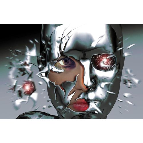 Fototapete PAPERMOON "Roboter Frau", bunt, B:1,5m L:1,11m, Vlies, Tapeten, Fototapete