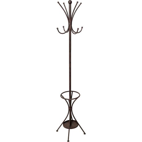 Garderobenständer AMBIENTE HAUS, braun, B:43cm H:174cm T:43cm, Metall, Garderobenständer, Garderobenständer