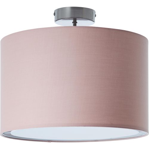 OTTO HOME Deckenleuchte "Stellan", rosa (rosa, altrosa, blassrosa), 1, Ø 40cm H: 32cm, 1 Stk., Leuchten, Deckenlampe mit Stoff - Schirm, Ø 40 cm, Höhe 32 cm, Deckenleuchte