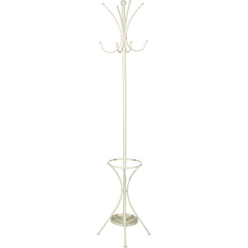 Garderobenständer AMBIENTE HAUS, weiß, B:41cm H:175cm T:41cm, Metall, Garderobenständer, Garderobenständer