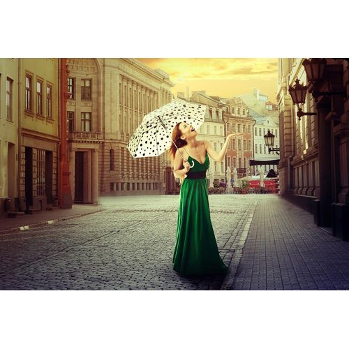 Fototapete PAPERMOON "ALTSTADT-LONDON PARIS ROM XXL", bunt, B:4m L:2,6m, Vlies, Tapeten, Fototapete