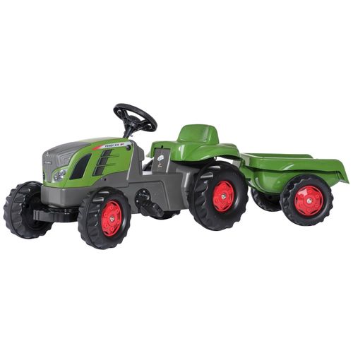 Tretfahrzeug ROLLY TOYS "Fendt 516 Vario", grün, Tretfahrzeuge, KinderB:47cm H:52cm T:134cm, Kunststoff, Tretfahrzeug, Traktor mit Trailer, B:47cm H:52cm T:134cm