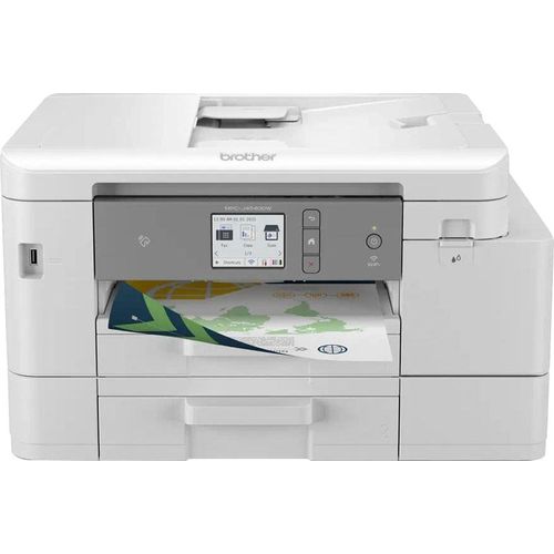 BROTHER Multifunktionsdrucker "MFC-J4540DW", grau (weiß, grau), B:43,5cm H:25cm T:35,5cm, Drucker, 4-in-1-Tintenmultifunktionsgerät mit WLAN, Multifunktionsdrucker