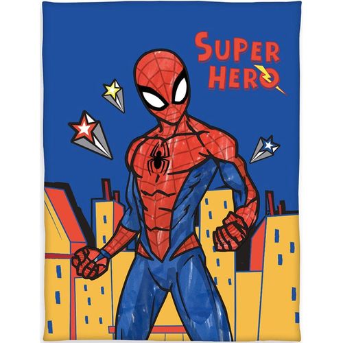 Kinderdecke SPIDERMAN "Spiderman", bunt, B:130cm L:170cm, Polyester, Wohndecken, Kinderdecke, mit tollem Spiderman Motiv