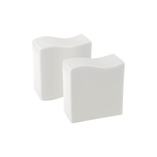 Salzstreuer VILLEROY & BOCH "Salz- und Pfefferstreuer NewWave 120 ml 2er Set weiß", weiß, Gewürzstreuer, Salzstreuer